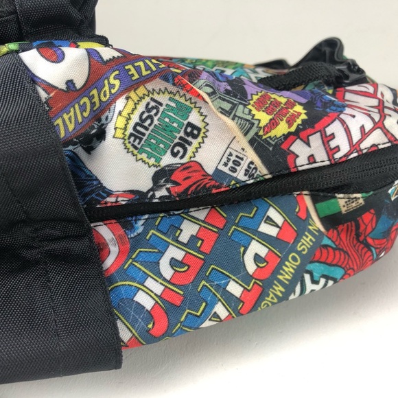 Marvel Comics Comicbook Themed Backpack Captain America Spider-Man Hulk Thor NWT - Picture 4 of 11
